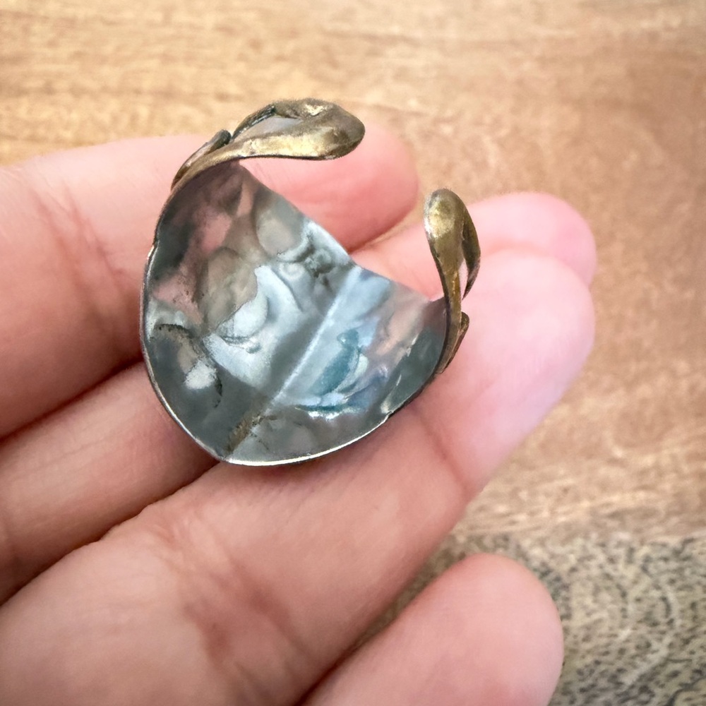 Amethyst Mixed Metal Statement Ring - image 5